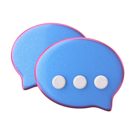 Live chat icon. 3D element.の写真素材