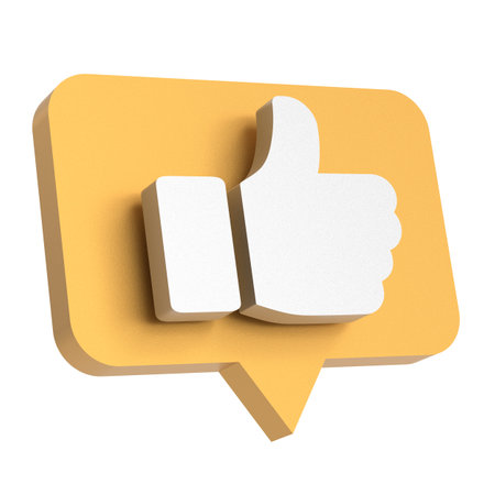3D like icon. 3D icon. 3D illustration.の写真素材