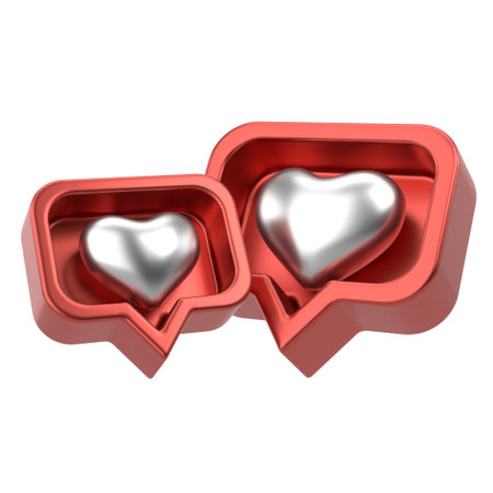 3D like icon. 3D icon. 3D illustration.の写真素材