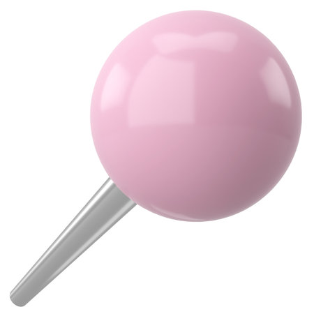 Push pin. Drawing pin. 3D pin. 3D illustration.の写真素材