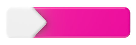 3D button. Empty button. 3D illustration.の写真素材