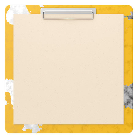 Clipboard with note paper. 3D illustration.の写真素材