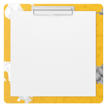 Clipboard with note paper. 3D illustration.の写真素材