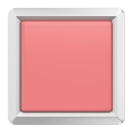 3D button. Empty button. 3D illustration.の写真素材