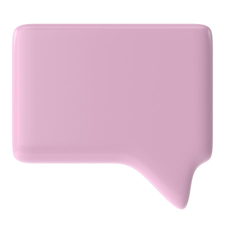 Speech bubble. Speech balloon. Text box. 3D illustration.の写真素材