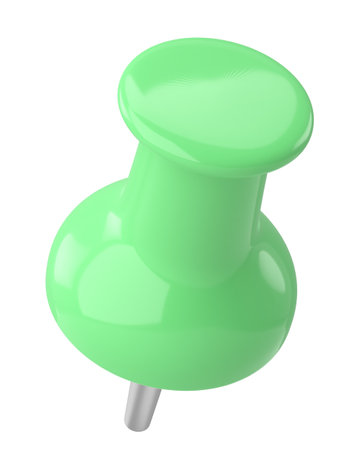 Push pin. Drawing pin. 3D pin. 3D illustration.の写真素材