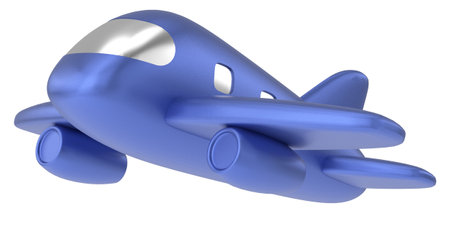 Airplane 3D. Travel element. 3D illustration.の写真素材