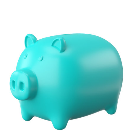 3D piggy bank. 3D illustration.の写真素材