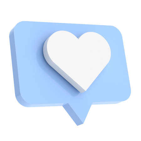 Like icon. 3D icon. 3D illustration.の写真素材