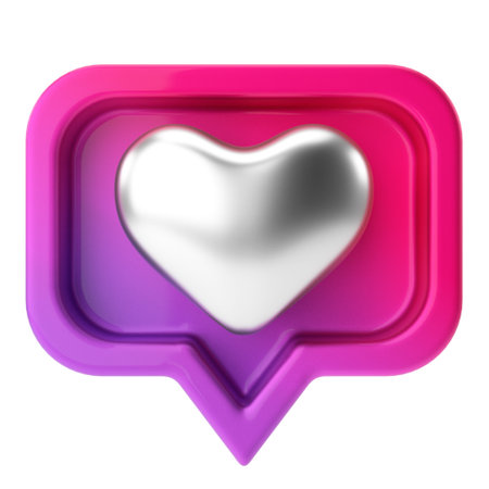3D like icon. 3D icon. 3D illustration.の写真素材