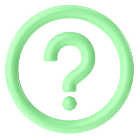 Question mark sign. Question icon. 3D illustration.の写真素材