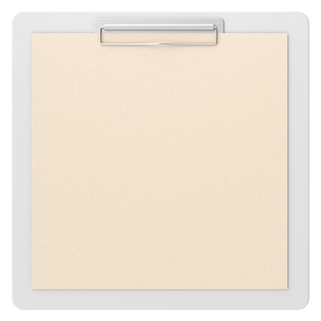 Clipboard with note paper. 3D illustration.の写真素材