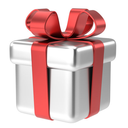 3D gift box. 3D illustration.の写真素材