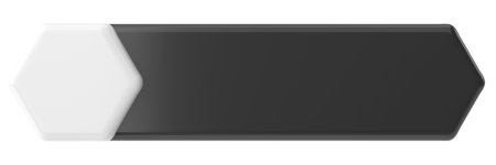 3D button. Empty button. 3D illustration.の写真素材