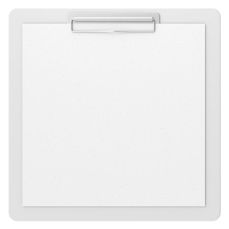 Clipboard with note paper. 3D illustration.の写真素材