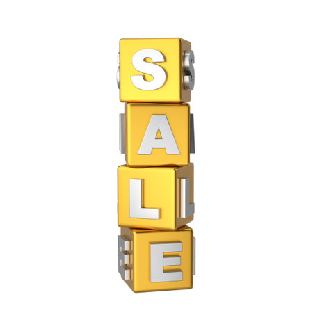 3D Sale box. Sale banner decoration.の写真素材