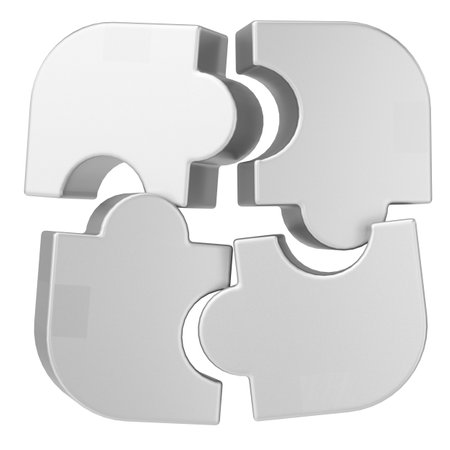 3D puzzle. 3D icon. Wrong solution.の写真素材