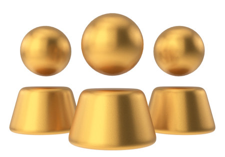 User icon. Account icon. 3D illustration.の写真素材