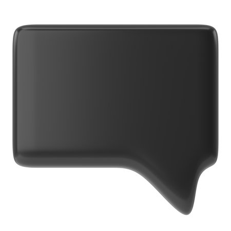 Speech bubble. Speech balloon. Text box. 3D illustration.の写真素材