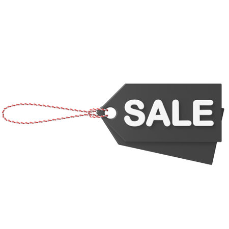 Sale tag. Sale label. 3D tag.の写真素材