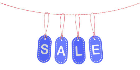 Sale tag. Sale label. 3D tag.の写真素材