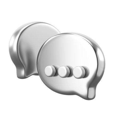 Live chat icon. 3D element.の写真素材