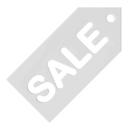 Sale tag. Sale label. 3D tag.の写真素材