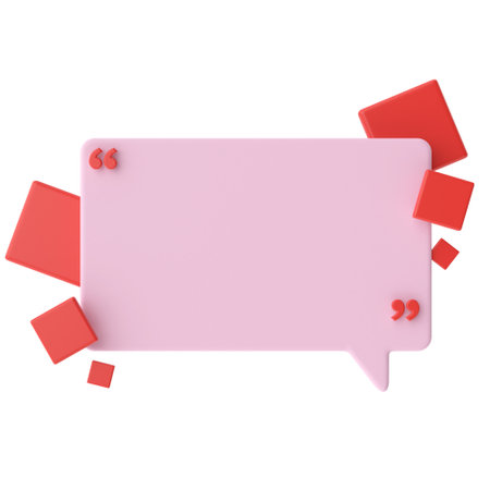 Speech bubble. 3D text box.の写真素材