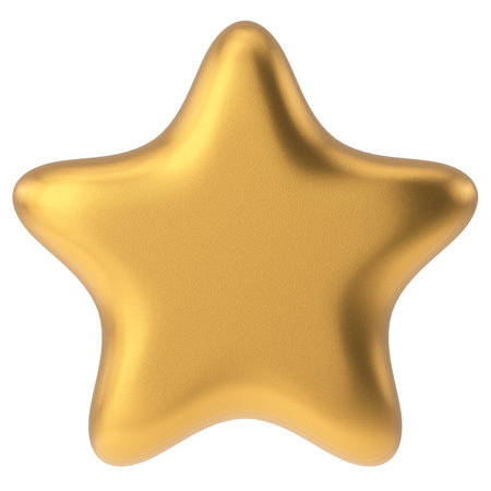 3D star. 3D illustration.の写真素材