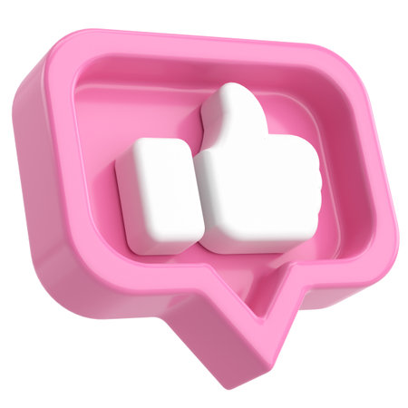 3D like icon. 3D illustration.の写真素材