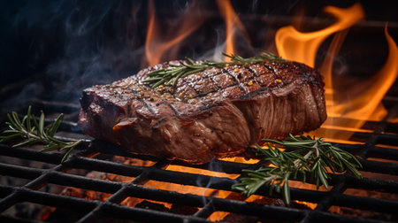 Premium Food, Delicious Grilled Steak.の素材