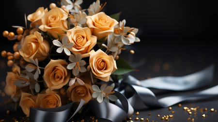 Beautiful Bouquet Background, Bunch of Flowers.の素材