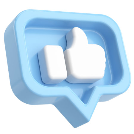 3D like icon. 3D illustration.の写真素材