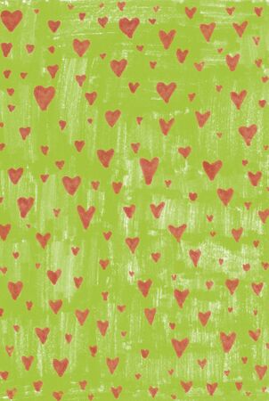 Sketch painted background. Heart Illustration wallpaper. Marker stroked. The color hearts in the...