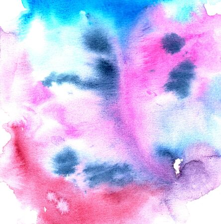 Watercolor painted background. Abstract grunge Illustration wallpaper. Brush stroked. The color splashing in the paper. Hand drawn ombre texture. For a wedding, birthday, greetings cards. Hand made.の写真素材
