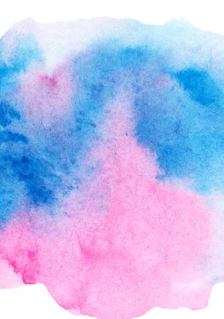 Watercolor painted background. Abstract grunge Illustration wallpaper. Brush stroked. The color splashing in the paper. Hand drawn ombre texture. For a wedding, birthday, greetings cards. Hand made.の写真素材