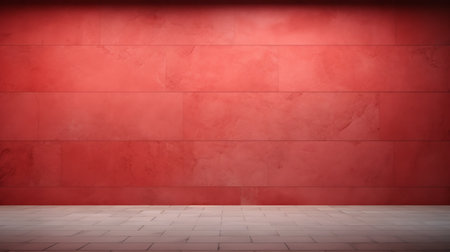 Red brick wall background. 3d rendering, 3d illustration.の素材