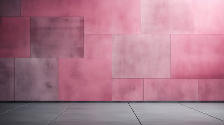 3d rendering of an empty room with a concrete wall and floorの素材