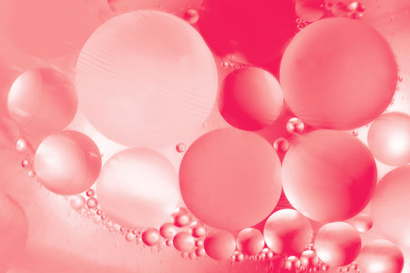 Abstract macro background from liquid bubbles. pastel color.の写真素材