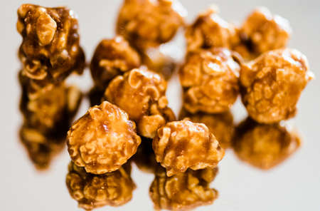 This picture shows caramel popcornの写真素材