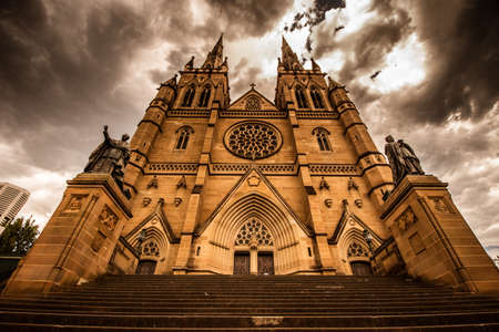 This picture shows a church in Sydney, Australiaの写真素材