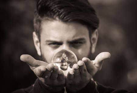 This picture shows a portrait of a man.