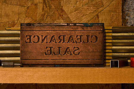 Photo of a wooden stamp for marking items 