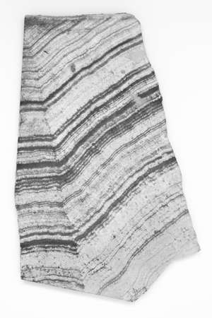 Natural skarn cut top view with traces of cutting top viewの写真素材