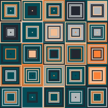 Abstract squares geometric seamless texture background. Vector illustration