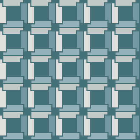 Abstract geometric pattern of squares. Seamless mosaic and tile. Vector illustrationのイラスト素材