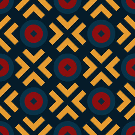 Abstract seamless geometric pattern of rhombuses and diagonals. Vector illustration