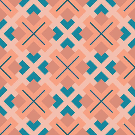 Abstract seamless geometric pattern of rhombuses and diagonals. Vector illustrationのイラスト素材