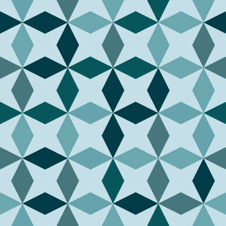 Abstract seamless geometric pattern of rhombuses and stars. Vector illustration