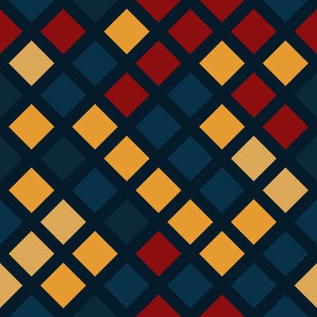 Abstract seamless geometric pattern of rhombuses and diagonals. Vector illustrationのイラスト素材